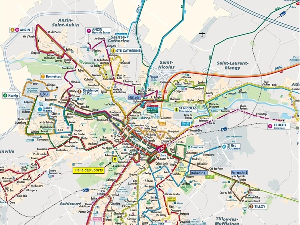 Lille pampublikong sasakyan mapa