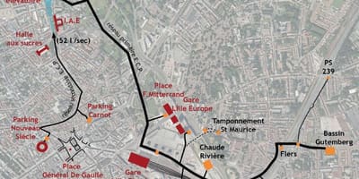 Mapa ng Lille bangka