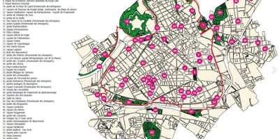 Mapa ng Lille bantayog