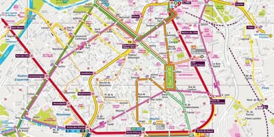 Mapa ng Lille bus