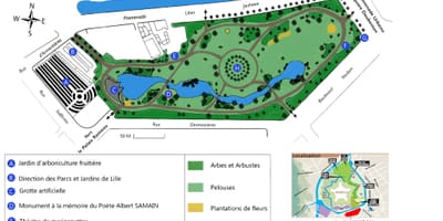 Mapa ng Lille hardin
