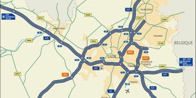 Lille mapa ng daan