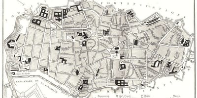 Mapa ng Lille lumang bayan