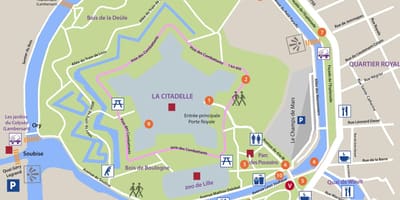 Mapa ng Lille park